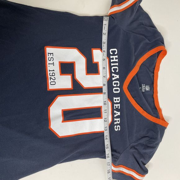 Chicago Bears Womens T-Shirt, Large, Dark Blue, #20 V Neck, NFL Apparel - Picture 6 of 7